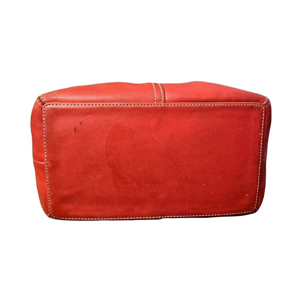 Coach Ergo‎ Red Leather Hobo Bag Vintage Shoulder Bag 9566